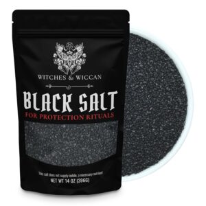 Black Salt for Protection Rituals, Wiccan Supplies, Sal Negra para Rituales de Brujeria (14 oz Bag) – Witches & Wiccan Witchcraft Supplies