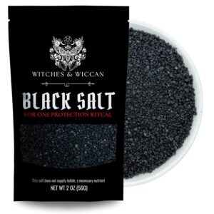 Black Salt for Protection Rituals, Wiccan Supplies, Sal Negra para Rituales de Brujeria (2 oz Bag) – Witches & Wiccan Witchcraft Supplies