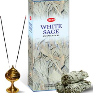 Hem White Sage Tubes Incense, 20g, Box of Six