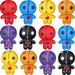 Honoson 12 Pcs Horror Voodoo Dolls Ghost Doll Scented Stress Relief Toy Soft Squeeze Toys Kawaii Slow Rising Toy Creepy Horror Gifts Collection for Adult Halloween Party Decoration Supplies (6 Colors)