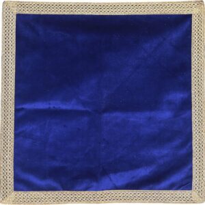 Indian Consigners Small Solid Color Velvet Cloth for Multipurpose Use (Blue)