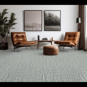 Lulubella Ice Custom Area Rug – 0.24” Thick – Synthetic – Customization: Select Your Ideal Size & Border Colors – Square