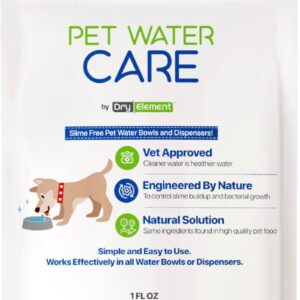 Pet Water Care – Dog and Cat Water Additive for Dental and Oral Care – Prevents Pets Water Bowl and Dispenser Fountain Slime – for Fresh Breath and Cleaner, Healthy Teeth