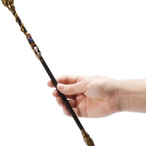 Rich Boxer Fine Handcrafted Crystal Magic Wand Green Aventurine Gemstone White Crystal Gemstone Magic Wand Cosplay Magic Wand for Witches and Wizards