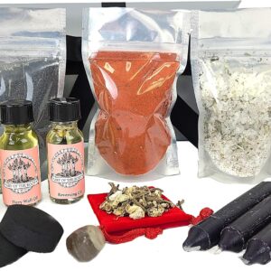 Uncrossing & Protection 3 Spell Ritual Kit for for Curses, Hexes, Jinxes & Negativity for Wiccan, Pagan, Conjure & Magic Rituals