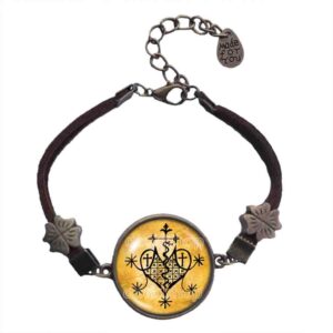 Veve Queen Marie Laveau Voodoo Bracelet Pendant Fashion Jewelry Magick Vodou Symbol Art Cute Gift Cosplay Charm