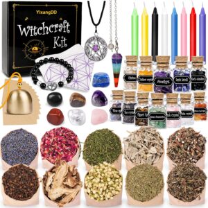 Witchcraft Supplies Witch Stuff Spell kit 54 Packs-Wiccan Supplies and Tools -Witchcraft Supply kit-Witch Starter Kit