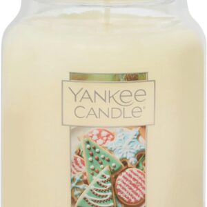 Yankee Candle Christmas Cookie Scented, Classic 22oz Large Jar Single Wick Candle, Over 110 Hours of Burn Time, Perfect for Holiday Gifting and Celebration