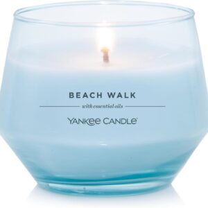 Yankee Candle Studio Medium Candle, Beach Walk®, 10 oz: Long-Lasting, Essential-Oil Scented Soy Wax Blend Candle | 40-65 Hours of Burning Time