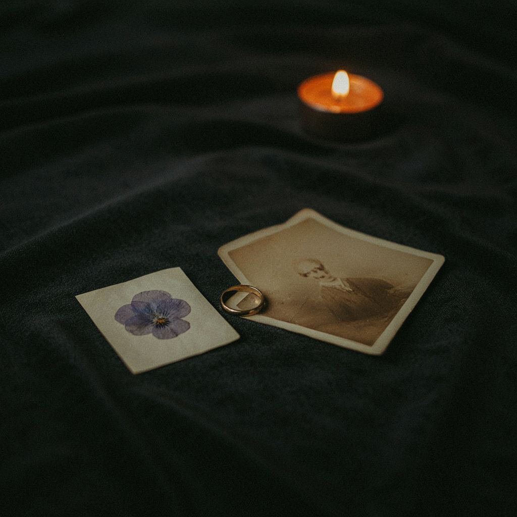 Small mementos, the kind that might belong on a shrine, physical or digital.