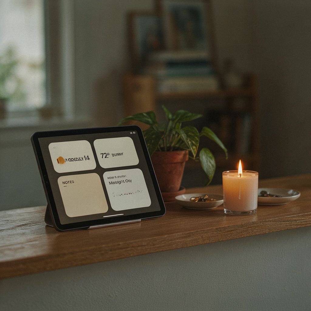 A simple widget layout can be its own kind of daily ritual.